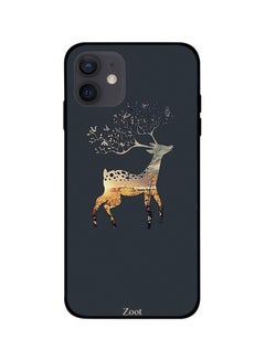 Deer Printed Case Cover -for Apple iPhone 12 Black/Gold/Grey Black/Gold/Grey
