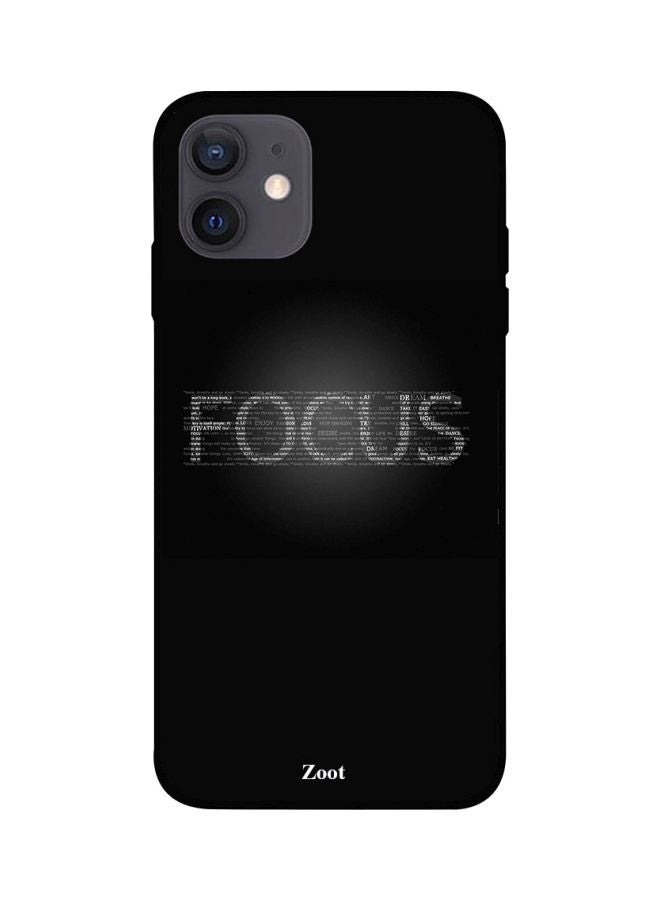 Zoot Focus Printed Case Cover -for Apple iPhone 12 Black/White Black/White - Image 1