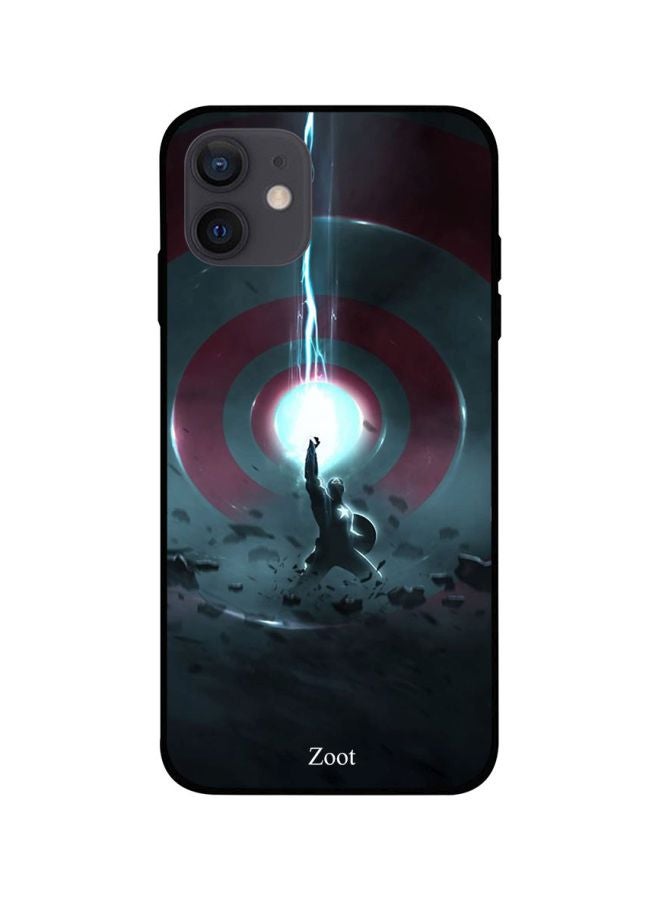 Zoot Captain America Printed Case Cover -for Apple iPhone 12 Blue/Black/Red Blue/Black/Red - Image 1