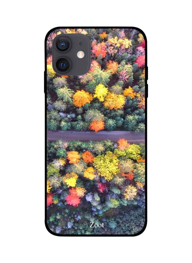 Zoot Floral Printed Case Cover -for Apple iPhone 12 Green/Yellow/Orange Green/Yellow/Orange - Image 1