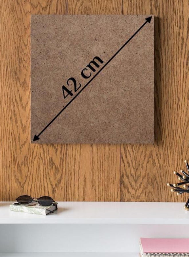 Atiq Haifa Wehbe MDF Wall Art Grey/Black - Image 2