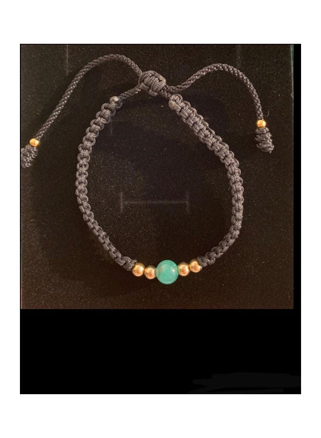 Miracle Empire THE ONE JEWEL Handmade Bracelet With Antique Solitaire Sphere Natural Colombian Emerald 18k Gold Plated Beads - Image 2