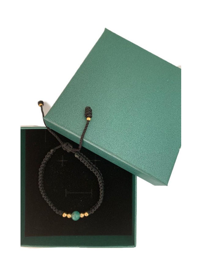 Miracle Empire THE ONE JEWEL Handmade Bracelet With Antique Solitaire Sphere Natural Colombian Emerald 18k Gold Plated Beads - Image 3