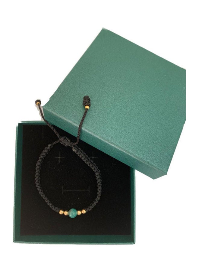 Miracle Empire THE ONE JEWEL Handmade Bracelet With Antique Solitaire Sphere Natural Colombian Emerald 18k Gold Plated Beads - Image 4