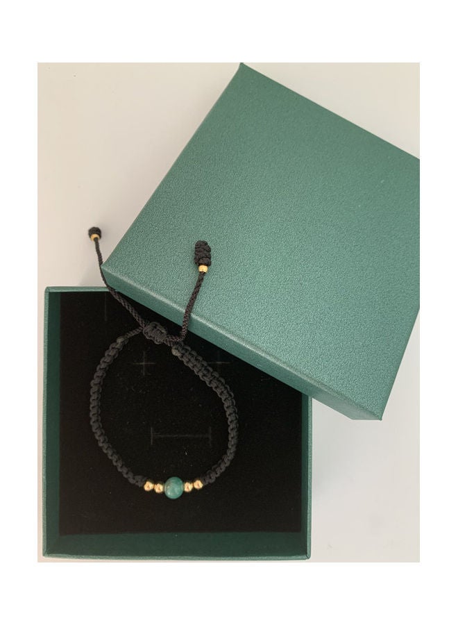 Miracle Empire THE ONE JEWEL Handmade Bracelet With Antique Solitaire Sphere Natural Colombian Emerald 18k Gold Plated Beads - Image 5