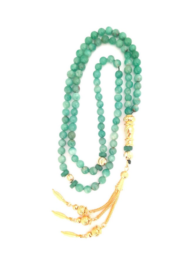 Miracle Empire ROYALTY 178.6 Carats Of 99 Natural Genuine Authentic Colombian Emerald Spheres With 18k Gold Plated Beads.  - Image 2