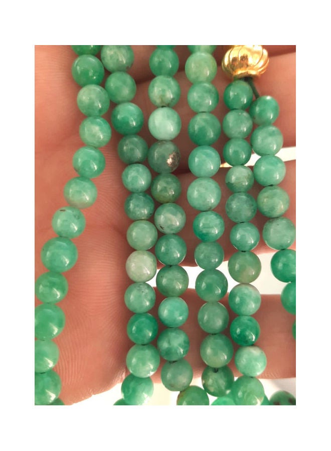 Miracle Empire ROYALTY 178.6 Carats Of 99 Natural Genuine Authentic Colombian Emerald Spheres With 18k Gold Plated Beads.  - Image 4