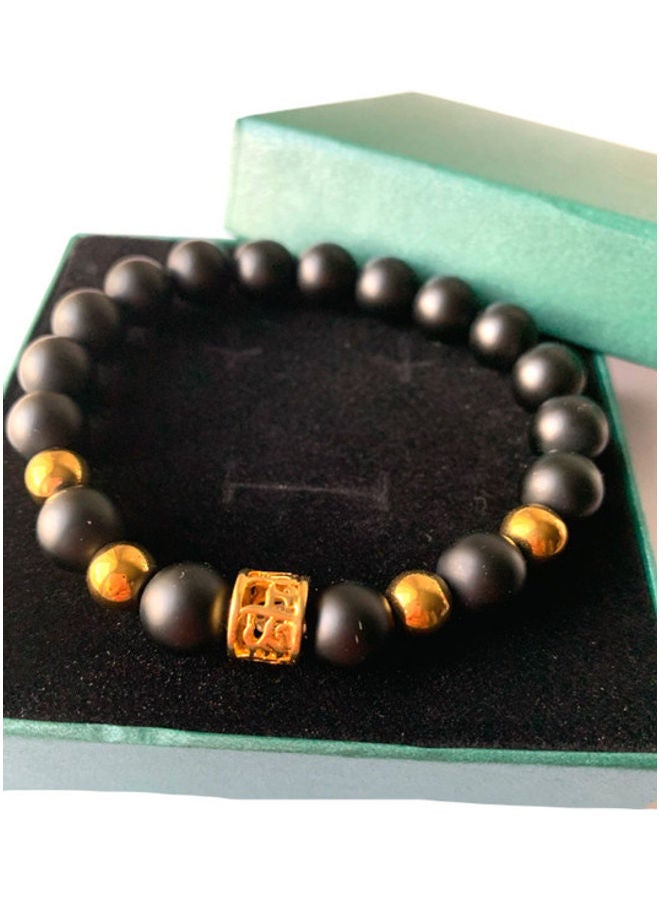 ميركال إمبراير حجر هيماتيت طبيعي مطفأ مطلي بالذهب عيار 18 قيراط من سيكريت تشارم - Image 2