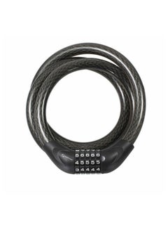 Combination Coiled Cable Lock One Size