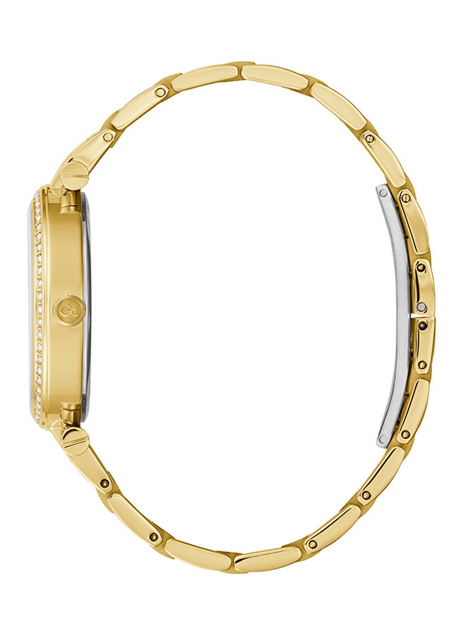 Gc Women's Crystal Studded Analog Watch Y64003L1MF - 34 mm - Yellow Gold  - Image 2