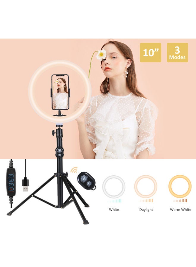 Tomshine - Dimmable Ring Light Set 5V 12W 120 LEDs 10 Inches White 36 x 5 x 34cm - Image 1