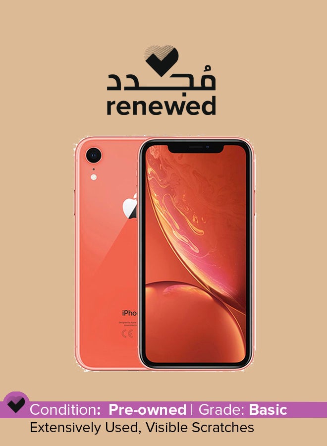 أبل تم تجديد هاتف iPhone XR المزود ببرنامج FaceTime Coral وذاكرة سعة 64 جيجابايت ويدعم تقنية 4G LTE  - Image 1