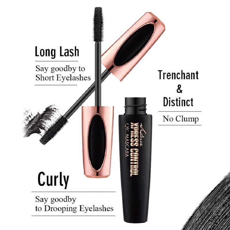 QIC 4D Waterproof Long-Lasting Eyelash Mascara Black - Image 4