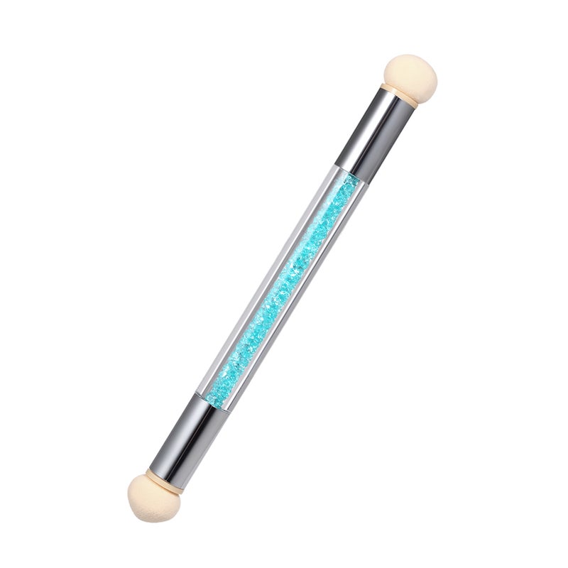 فرشاة إسفنجية مزدوجة الأطراف لتزيين الأظافر أزرق - Image 5