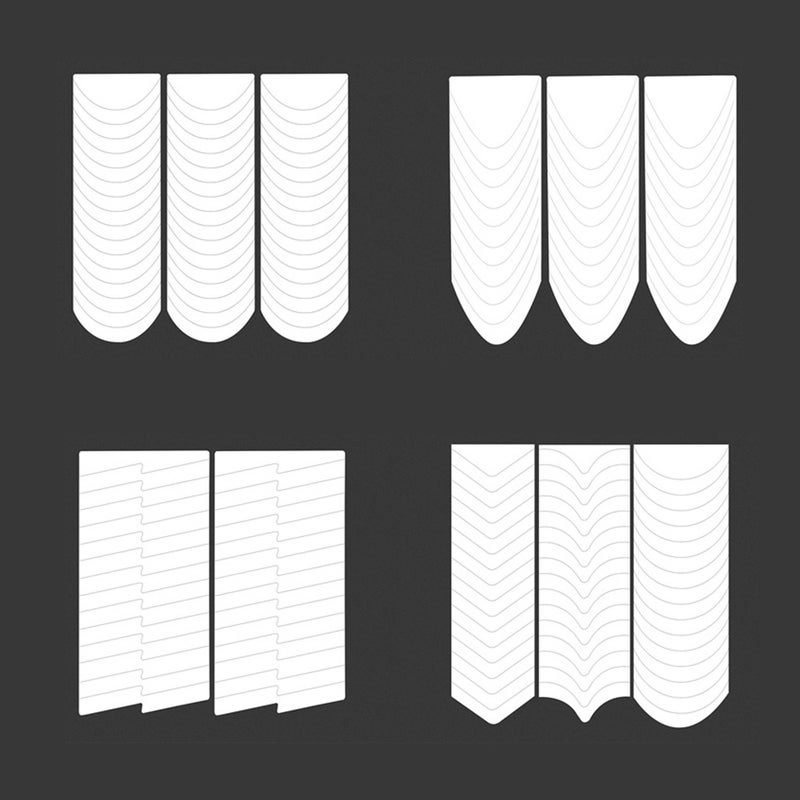 Generic - 18-Piece French Nail Art Sticker White - Image 1