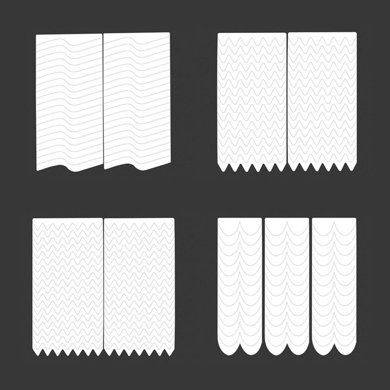 Generic - 18-Piece French Nail Art Sticker White - Image 1