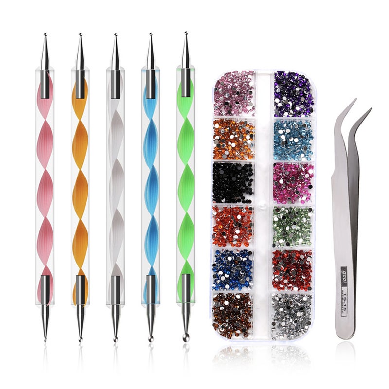 Generic 8-Piece Nail Art Design Kit Multicolour  - Image 1