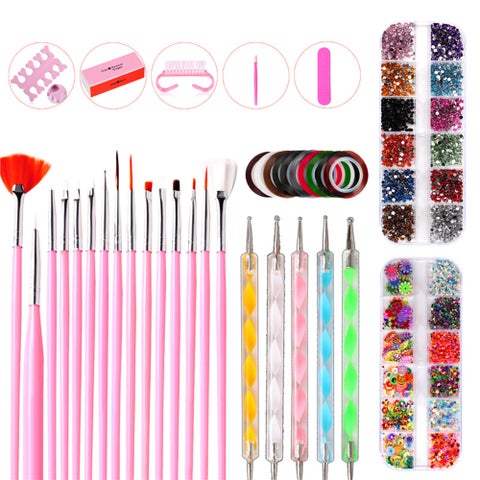 Nail Art Tool Kit Multicolour