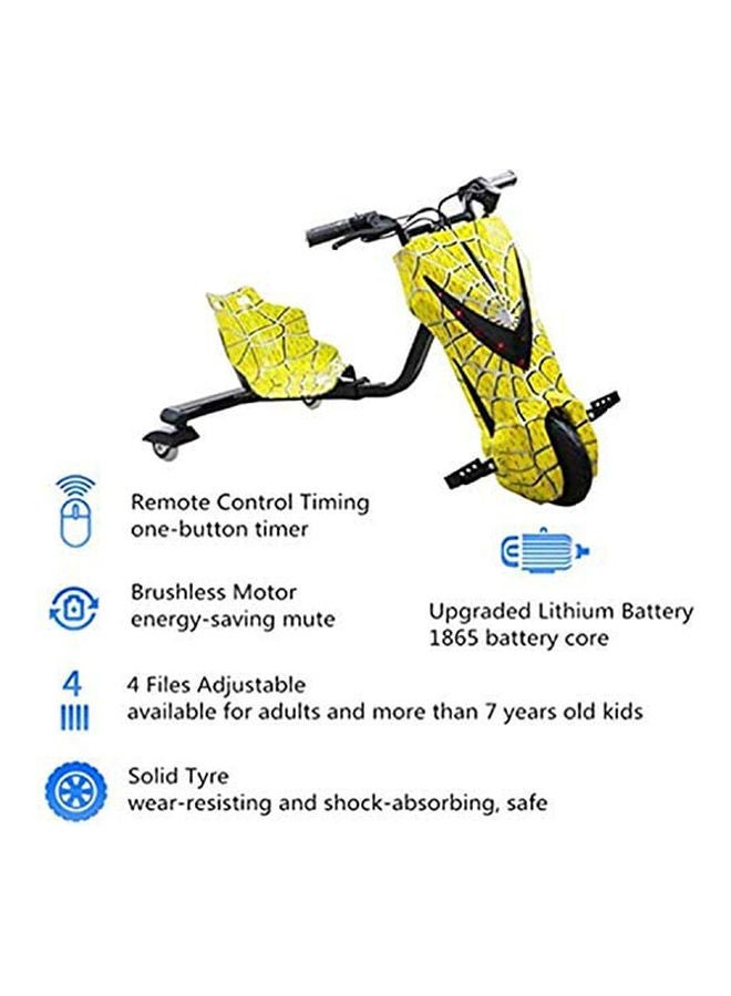 Cool Baby Electric Drifting Scooter 360 Degree Ride On Yellow - Image 3