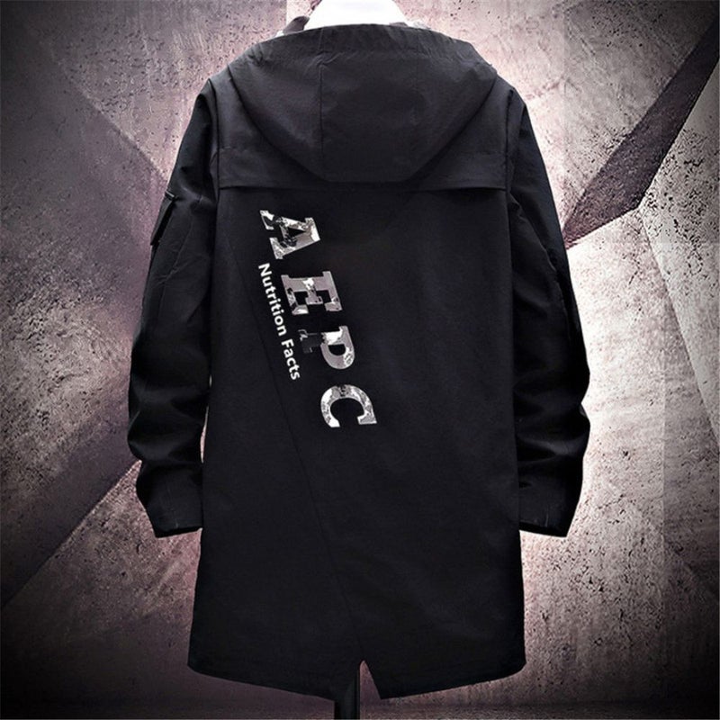 Hoodie Mid Length Windshield Jacket Black - Image 2