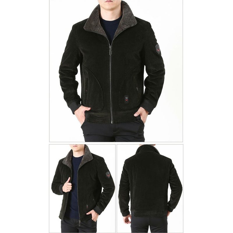 Long Sleeve Corduroy Jacket Green - Image 3
