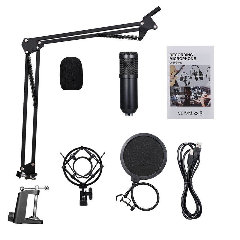 Podcast Recording Microphone Kit Black - Image 5