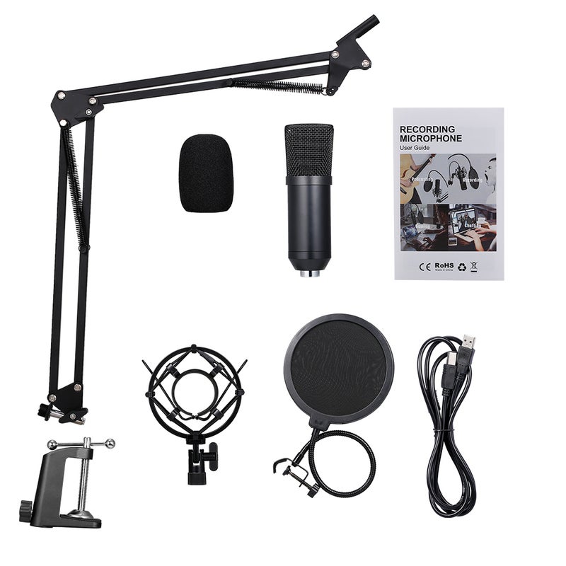 Podcast Recording Microphone Kit Black - Image 2