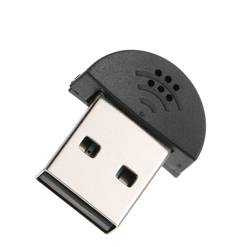 Mini Microphone Mic Audio Adapter Black - Image 3