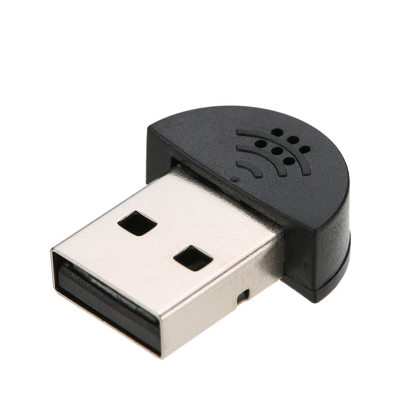 Mini Microphone Mic Audio Adapter Black - Image 1