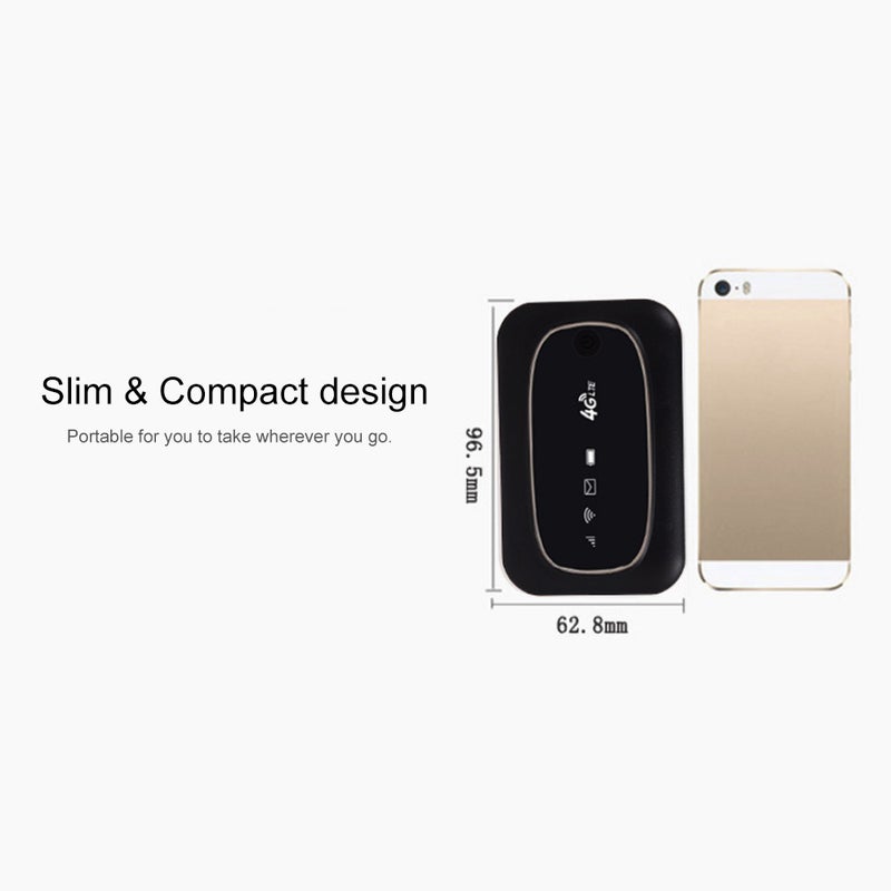 Generic - 4G LTE Mobile Wireless Wifi Router Black - Image 1