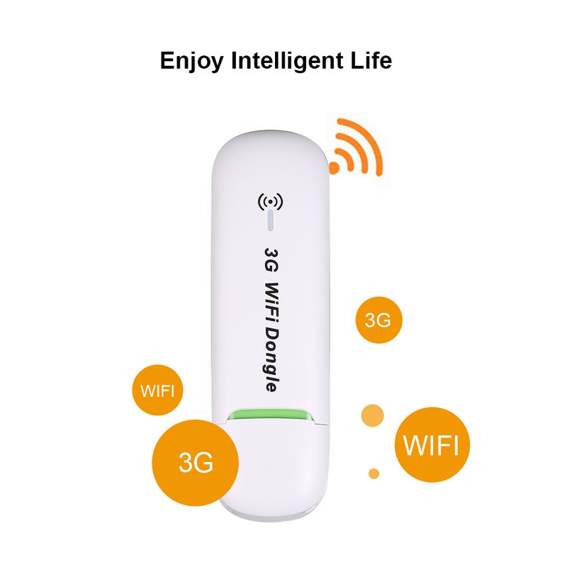 3G USB Modem Wireless Wifi White