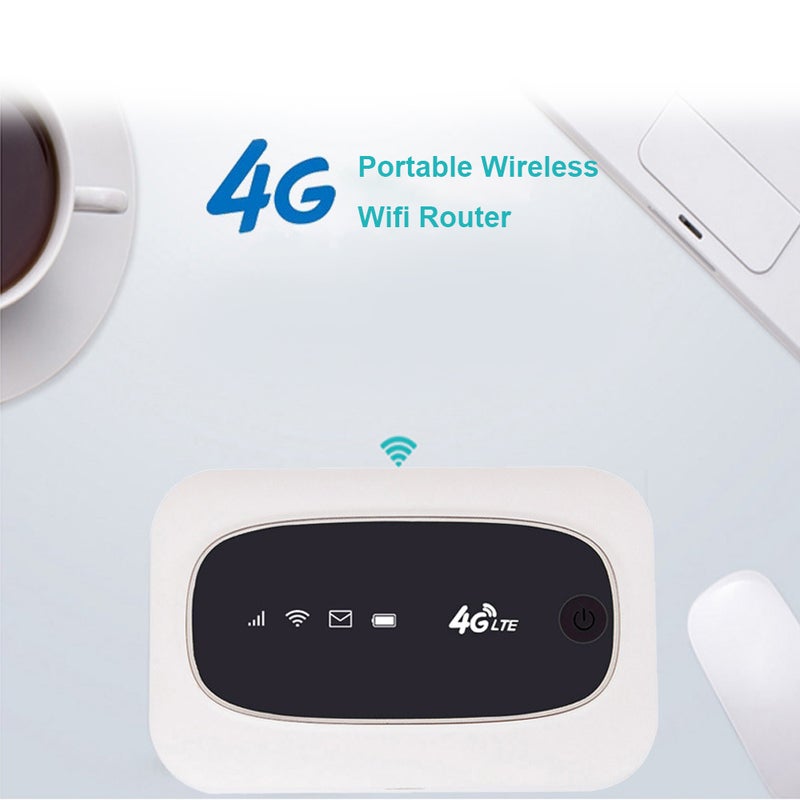 راوتر واي فاي MiFi محمول يدعم تقنية 4G LTE أبيض