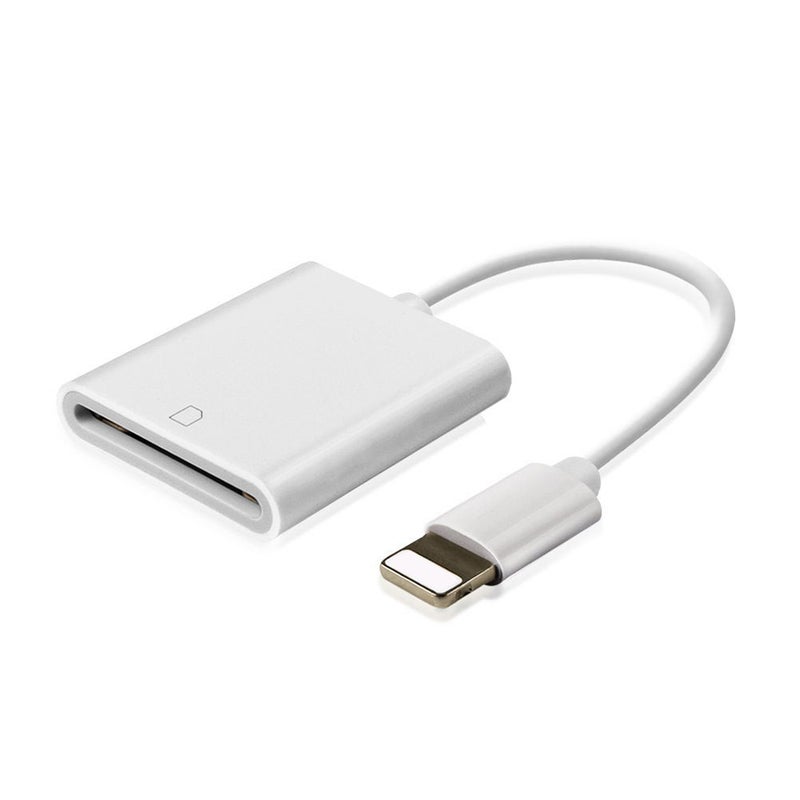 SD Card Camera Reader Adapter White  - Image 1