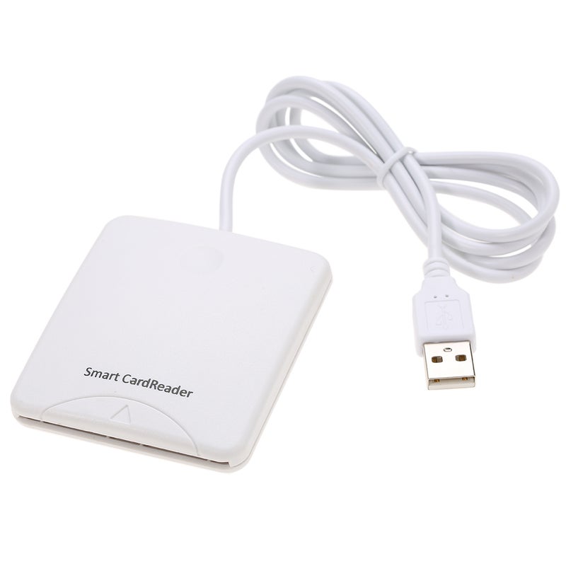 STW USB 2.0 Smart Card Reader ID/EMV Bank/SIM Card Adapter White - v1605095541/N41425151A_2