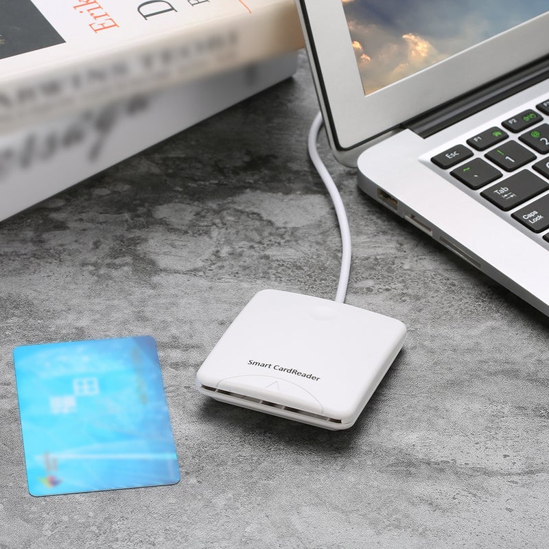 Sunshine-tipway STW USB 2.0 Smart Card Reader ID/EMV Bank/SIM Card Adapter White  - Image 5