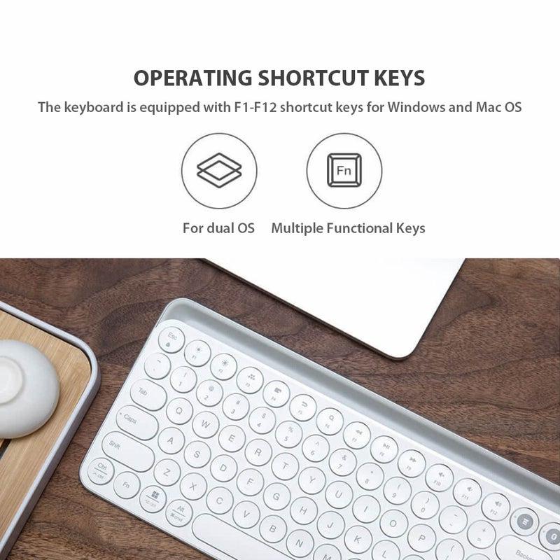 MIIIW - Xiaomi BT Dual Mode Wireless Keyboard For Windows Mac Android iOS Black - Image 1