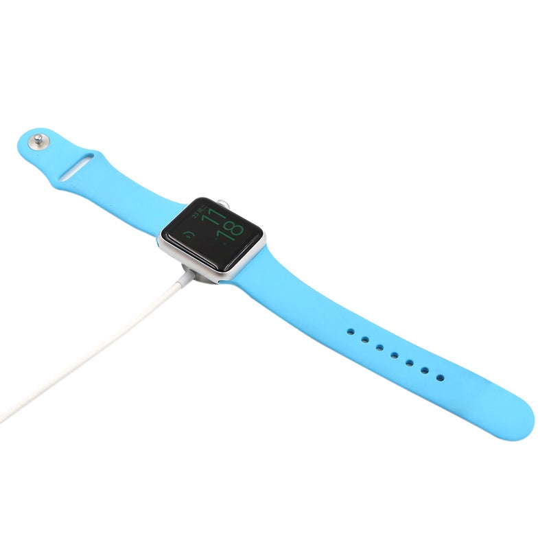 Iphone Watch Charger Portable USB Cable Suction Type Quick Charge Base White  - Image 4