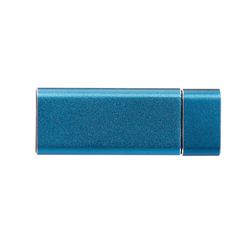 Generic - USB 3.0 to M.2 NGFF SSD Enclosure Solid State Drive Aluminum Alloy SSD Case Portable U Disk Type SSD Enclosure Blue - Image 1
