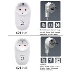 Sonoff S26 Wi-Fi Smart Plug Socket Outlet Home Automation Time Timing Switch White - v1605095770/N41424664A_2