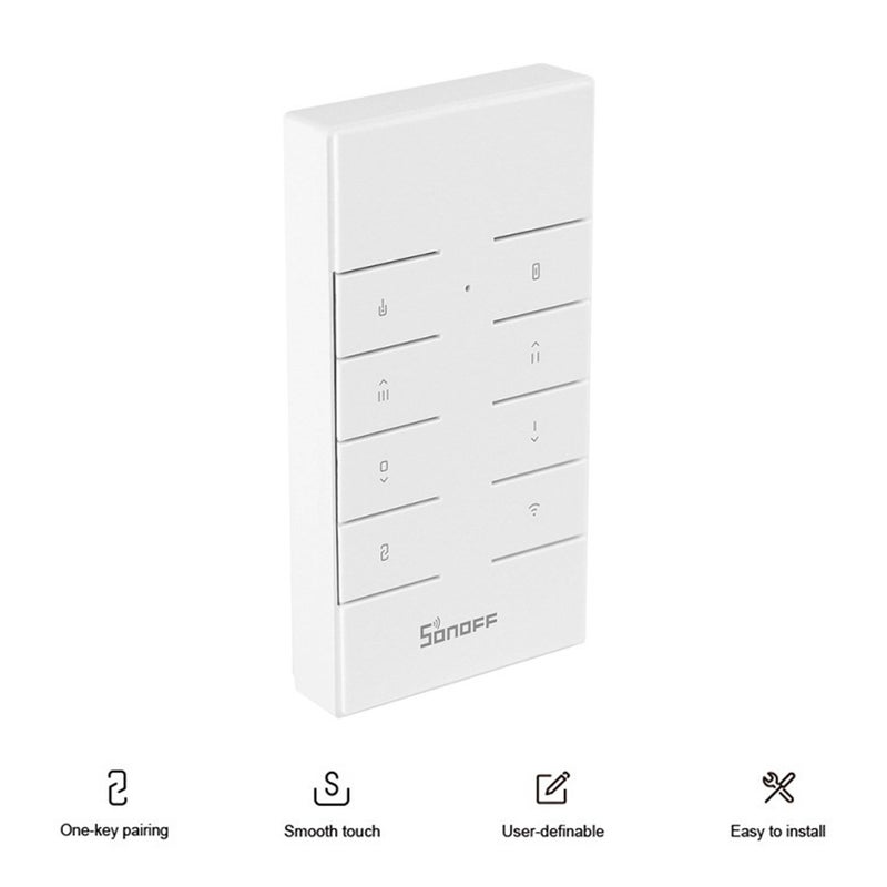 SONOFF - RM433 8 Keys Multipurpose Custom 433 MHz RF Remote Control Switch Replacement White - Image 1