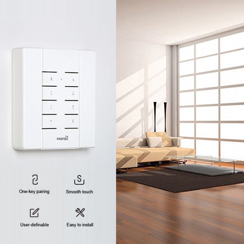 SONOFF - RM433 8 Keys Multipurpose Custom 433 MHz RF Remote Control Switch Replacement White - Image 1