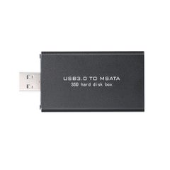 USB3.0 to MSATA SSD Enclosure Portable External Hard Disk Box USB Disk Driver Support TRIM Black