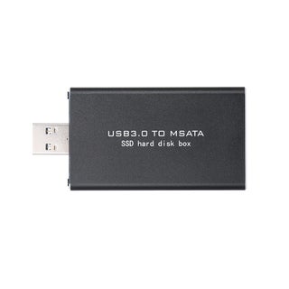 USB3.0 to MSATA SSD Enclosure Portable External Hard Disk Box USB Disk Driver Support TRIM Black - v1605095903/N41425247A_1