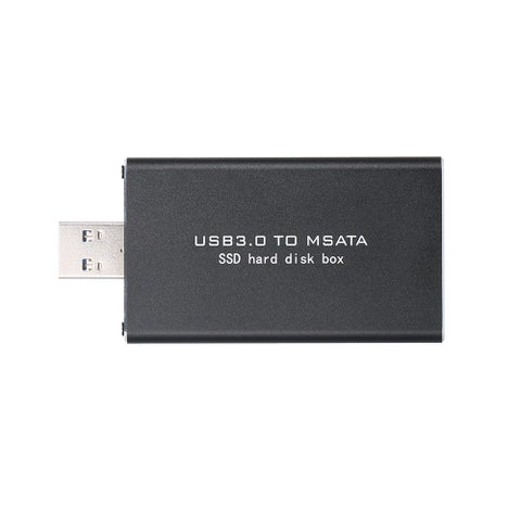 USB3.0 to MSATA SSD Enclosure Portable External Hard Disk Box USB Disk Driver Support TRIM Black