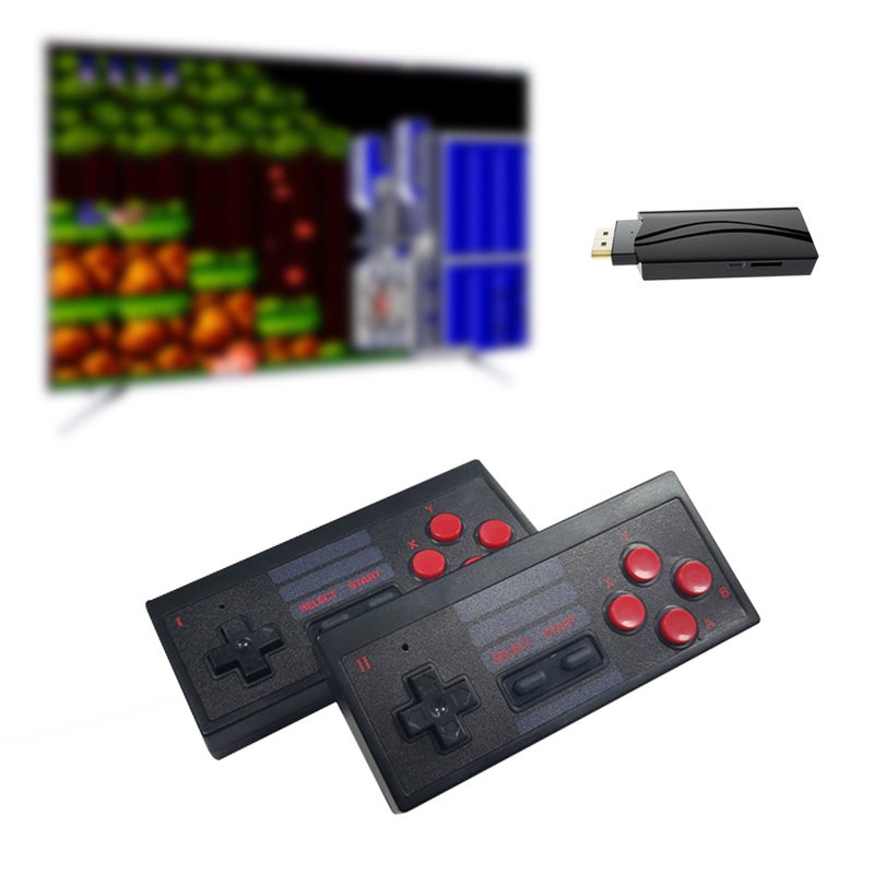 Mini Classic Built-In 628 Two Wireless Game Console With TF Card - Image 3