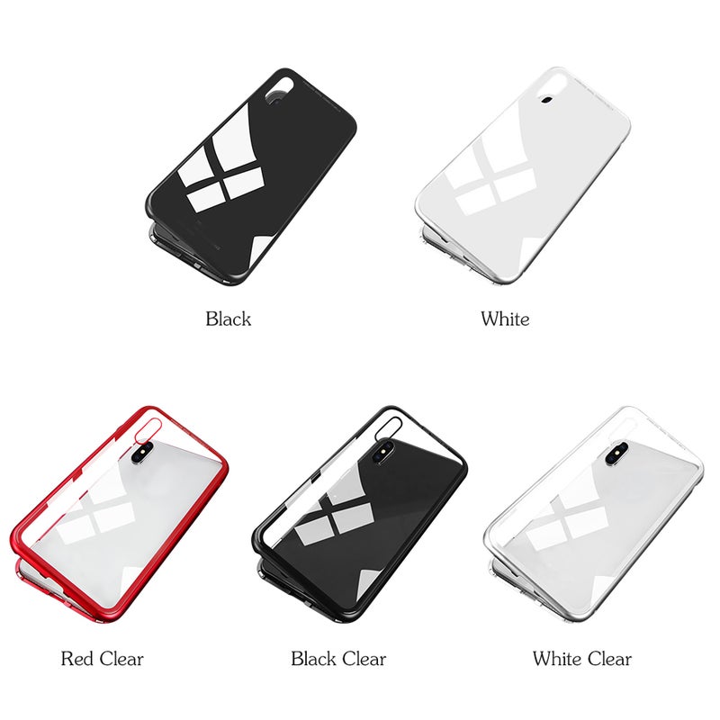 Magnetic Adsorption Case Clear Tempered Glass Black  - Image 5