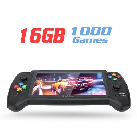 RS-08 7 Inch Screen 16GB Built-In 1000 Handheld Video Game Console With TF Card Slot And Double Rocker