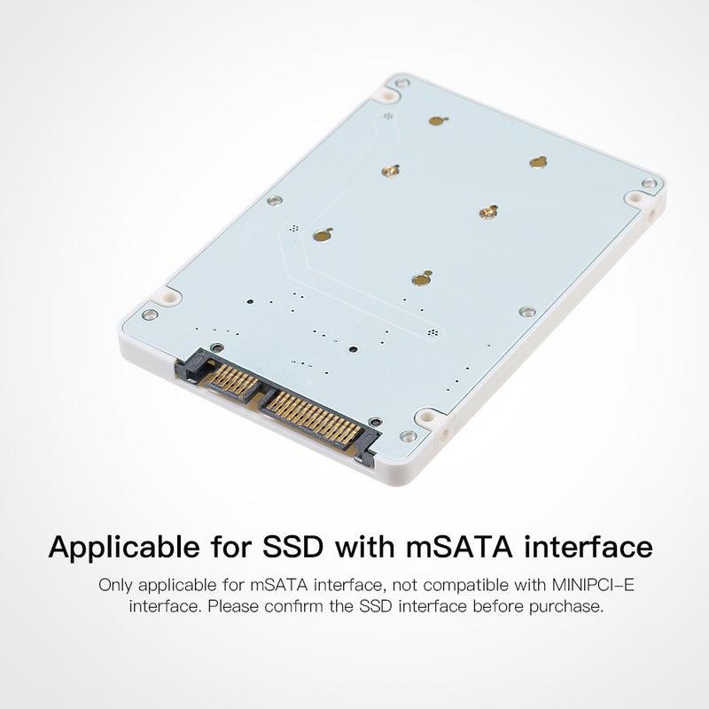 Enclosure Adapter SSD Hard Drive Converter White  - Image 3