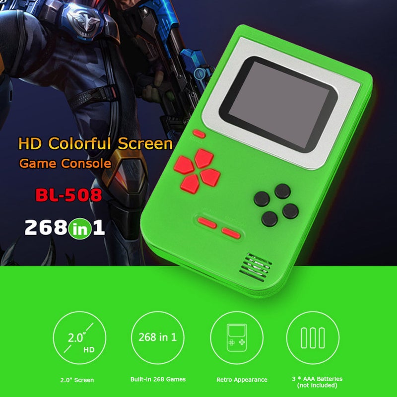 2 Inch Build-In 268 Retro Handheld Game Console - Image 1