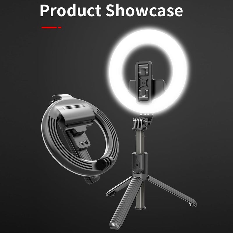 Wireless Selfie Stick Foldable Remote Black - Image 2